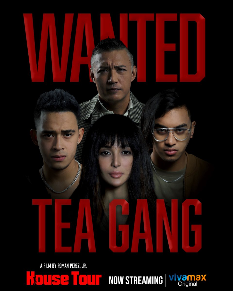 VIVA_Films's tweet photo. MGA STAY-IN NA MAGNANAKAW! Kilala mo ba sila?
Alamin ang modus ng TEA GANG sa NEWEST BOLDEST Vivamax Original movie na 'HOUSE TOUR'. Now streaming worldwide on Vivamax! #HouseTourKillAtHome https://t.co/r9dWido6DS