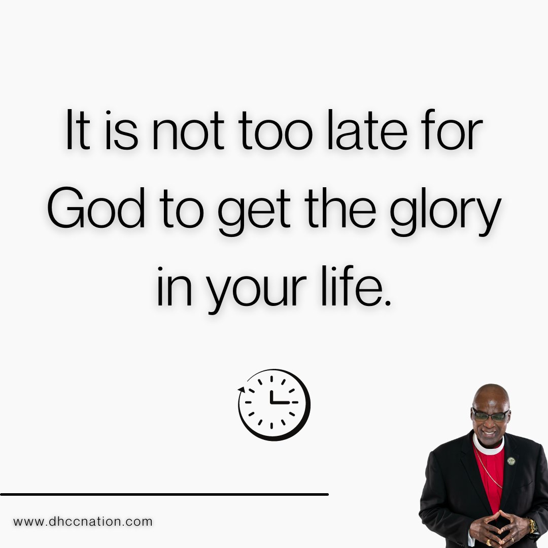 As we have shared before, “You may have missed your time, but it is STILL YOUR SEASON.” 

We dare you to obey God today and watch Him receive the glory in your life!

#BishopMichaelBlue
#DHCC #DivineDare #AppropriateApproach
