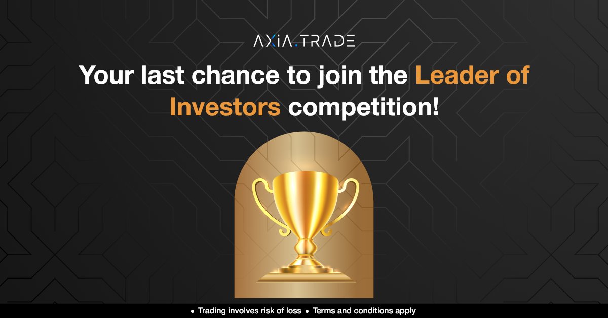 AxiaInvestments's tweet photo. One week left to join the Leader of Investors competition!🏆
Guarantee your spot now in an exhilarating competition. 
Join the Gold group to win a cash prize of up to $100K
Join the Silver group to win a cash prize of up to $50K
➡️ Click the link to join: https://t.co/il2fGG5kLA https://t.co/YpGT2qUqwD
