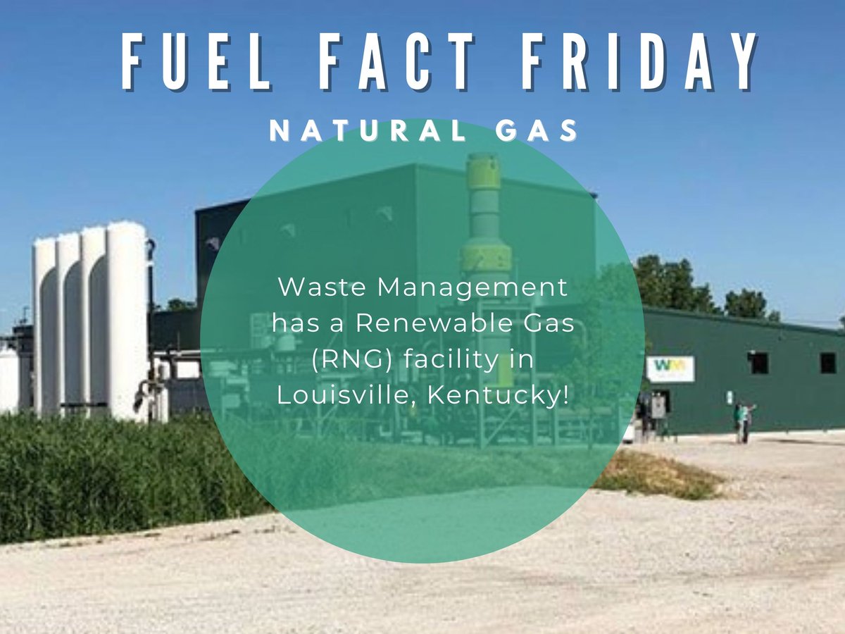 kycleanfuels's tweet photo. It's #FuelFactFriday!

We are very lucky to have an RNG facility in Louisville, Kentucky! For more information, check out https://t.co/6syBdeQAFb https://t.co/SA1AygJ3TJ