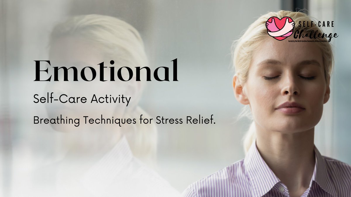 NCCommAction's tweet photo. Deep breathing can improve your concentrate and stimulation. Deep breathing is easy, private and can be done anywhere, anytime. Learn more at https://t.co/RBdHYbNTa2
#NCCAA #Selfcarechallenge #NCCommunityAction #NCCAASelfCareChallenge https://t.co/1pQuq61RTP