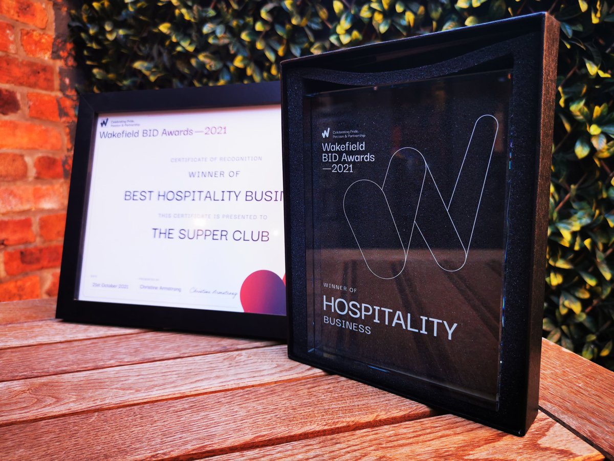 A huge Congratulation to our friends <a href="/thesupperclubw/">The Supper Club Wakefield</a> for winning BEST HOSPITALITY BUSINESS at the <a href="/WakefieldBID/">Wakefield BID</a> awards 🥳

It is always great to see local business thrive, we are very proud to be a part of your journey. 🤗
  
#qbc #print #design #supperclub #businessawards2021