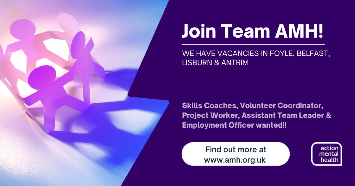 amhNI's tweet photo. To find out more & to apply on-line click here https://t.co/yWclXUkgSN
Join #TeamAMH and make a difference! #jobfairy https://t.co/vtkqIuVTDL