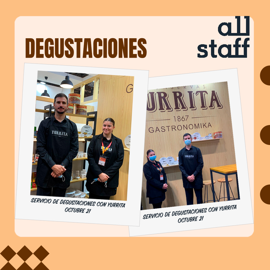Estuvimos como personal de servicio de degustaciones en la Feria Gourmet 2021 de IFEMA, acompañando a Yurrita en su stand. ¿Te quieres venir a más ferias?, dm a info@allstaff.es

#AllStaff #MarketingdeExperiencias #Agencia #YURRITA
