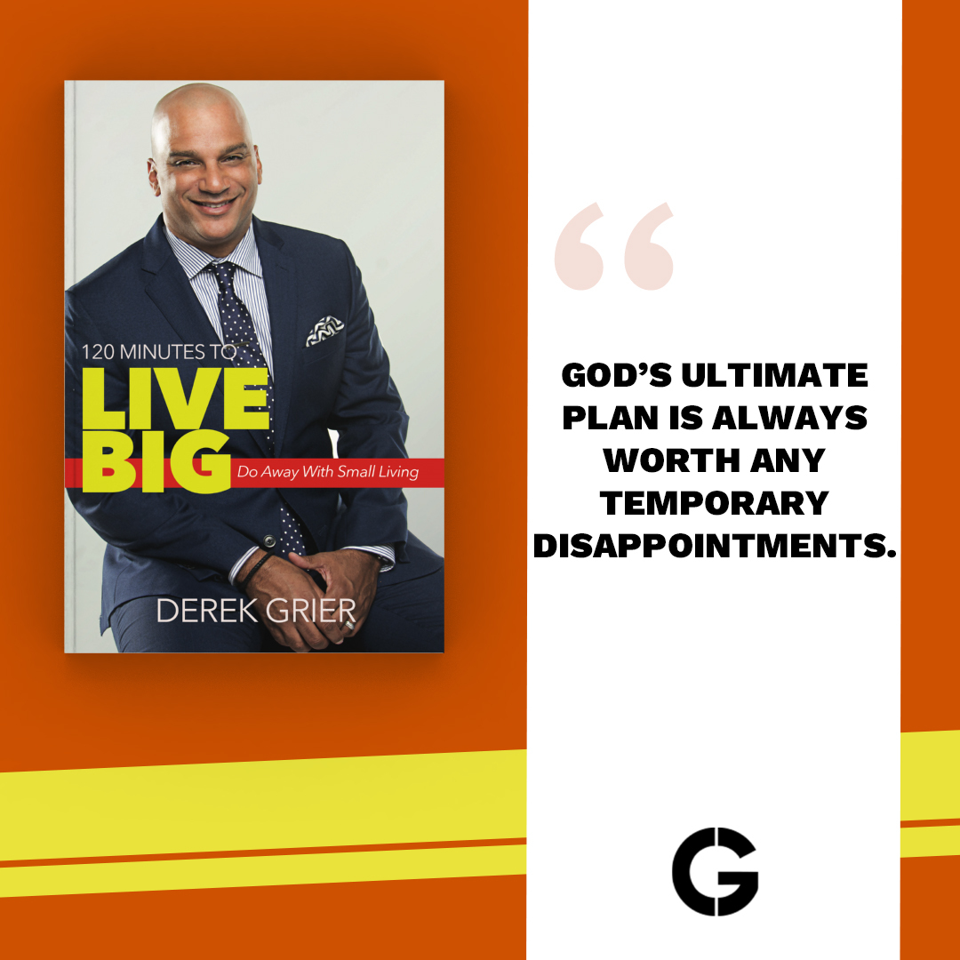 DrDerekGrier_'s tweet photo. God has an amazing plan for each of our lives. Whatever disappointments we are currently experiencing, recognize that they are only temporary! #DGM #DerekGrier #LiveBig #Overextended #GodsPlan #Disapointments #Temporary https://t.co/4VgcFGe8VH