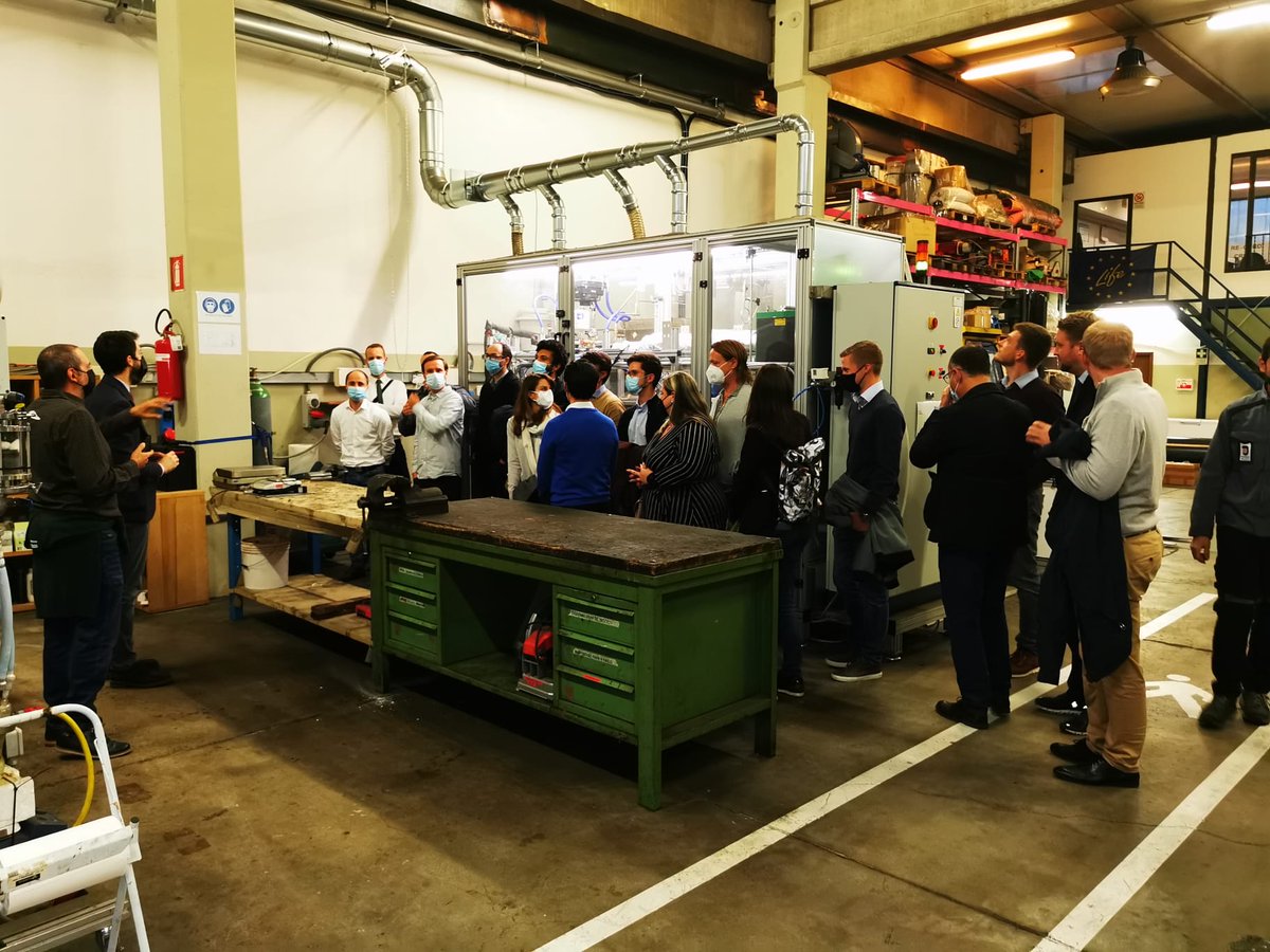 recordbioenergy's tweet photo. The @Heattofuel partnership visiting our experimental area where the #hydrothermal #liquefaction pilot plant is hosted and run to study valorization of lignin-rich stream to be send to lignocellulosic #ethanol #biorefinery. #biofuel #nextgenerationfuels #circulareconomy https://t.co/yEQYeQvcQe