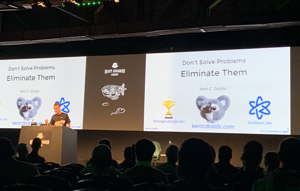 ClaraCDev's tweet photo. Intro to Remix and learn to avoid and eliminate problems before solving with @kentcdodds and Kody 🐨 #reactadvanced https://t.co/SeC4j2QXNr