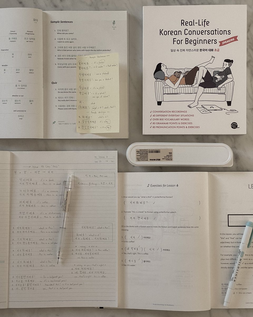 thomreads's tweet photo. today’s korean study session/notes
📓 #studytwt #langtwt https://t.co/JfCjz17xJK