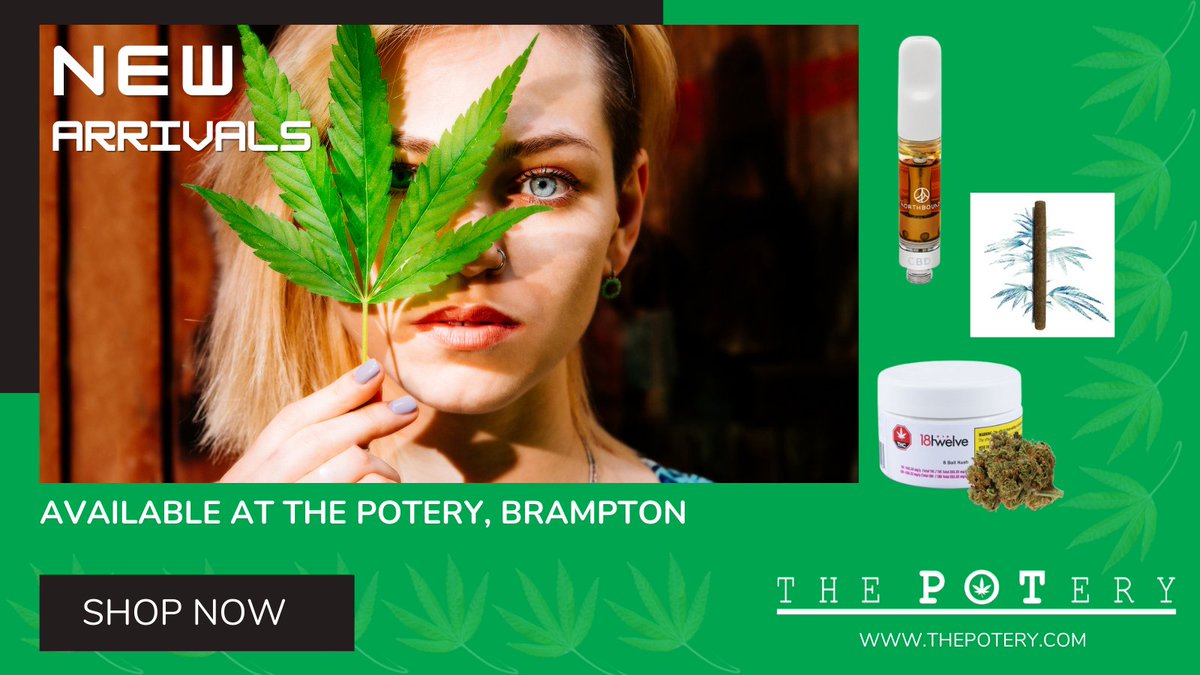 Happy #FriYAY and RE-UP Day! Check out our new arrivals:

8 Ball Kush by 18twelve
 
Hash Stick by Hazel

CBD Sour Tangie x Cannatonic 510 Thread Cartridge
by Northbound Cannabis

Shop now: bit.ly/3kjRc8F 

#thepotery #brampton #CannabisCommunity