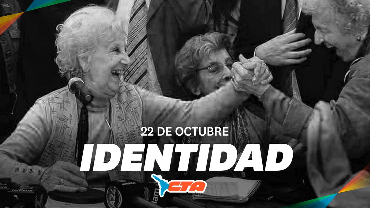 En el Día Nacional por el Derecho a la Identidad, reafirmamos nuestro compromiso en la búsqueda de las y los desaparecidos que todavía faltan. 

Feliz aniversario, Abuelas de Plaza de Mayo. Siempre del lado de ustedes de la vida. #Abuelas44Años