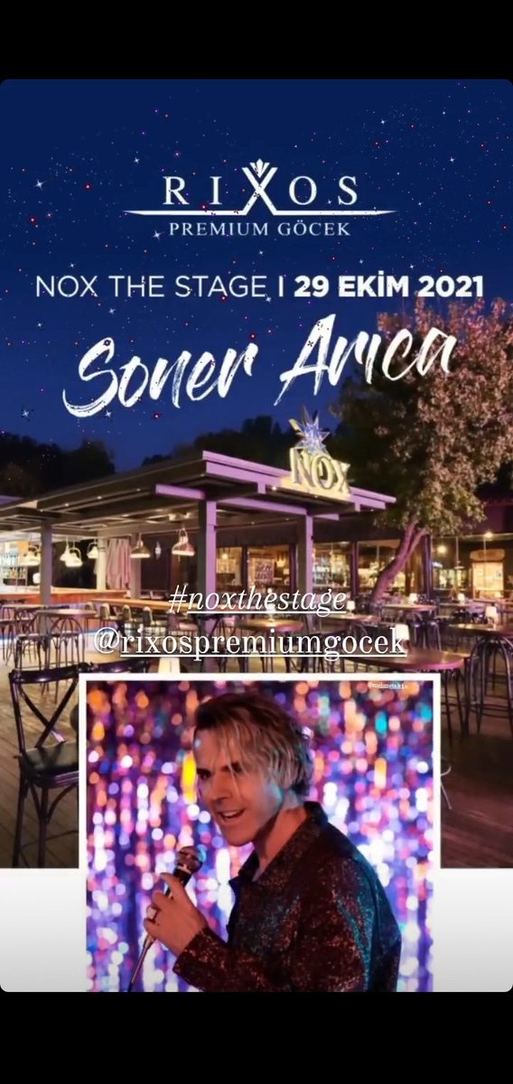 Sonerarica1F's tweet image. 29 Ekim Cumartesi 💫
#rixospremiumgocek ✨
@SonerArica 💕