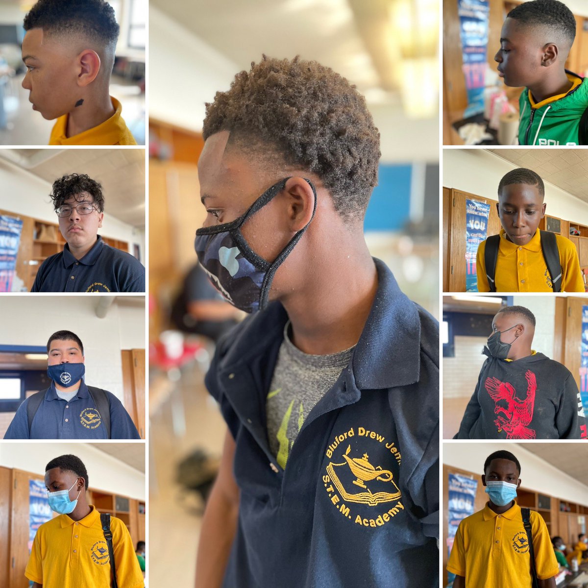 BlufordStem's tweet photo. Haircuts at BDJ by partner Baltimore Beauty and Barber School. 

#newhaircut #hairstylist #bluforddrewjemison #BDJ 
#cityschools #BaltimoreCityPublicSchools #instahairstyle #hairdressermagic #hairdesigns #cuthair #hairoftheday #barber #hairstyle https://t.co/t0qSvo3MJ5
