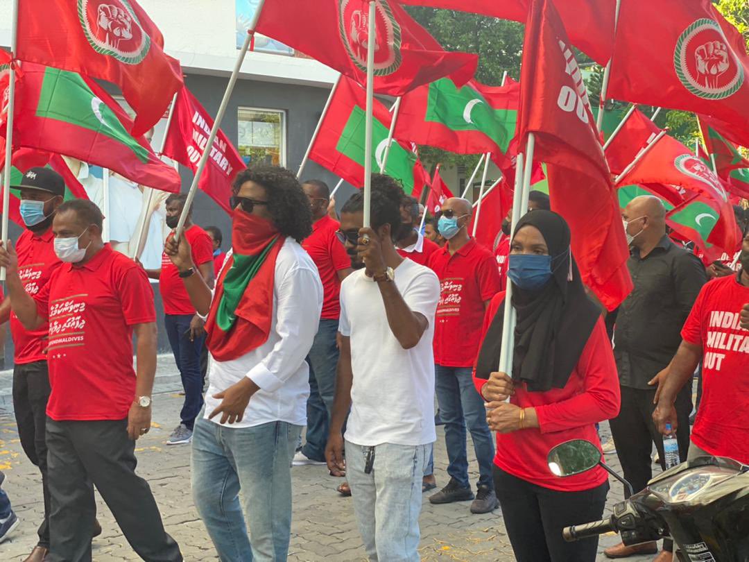 Youth of this Nation says No to Indian Military presence on our soils. #DefendMaldives #IndianMilitaryOut #freepresidentyameennow #IndiaOut
#YouthDay2021