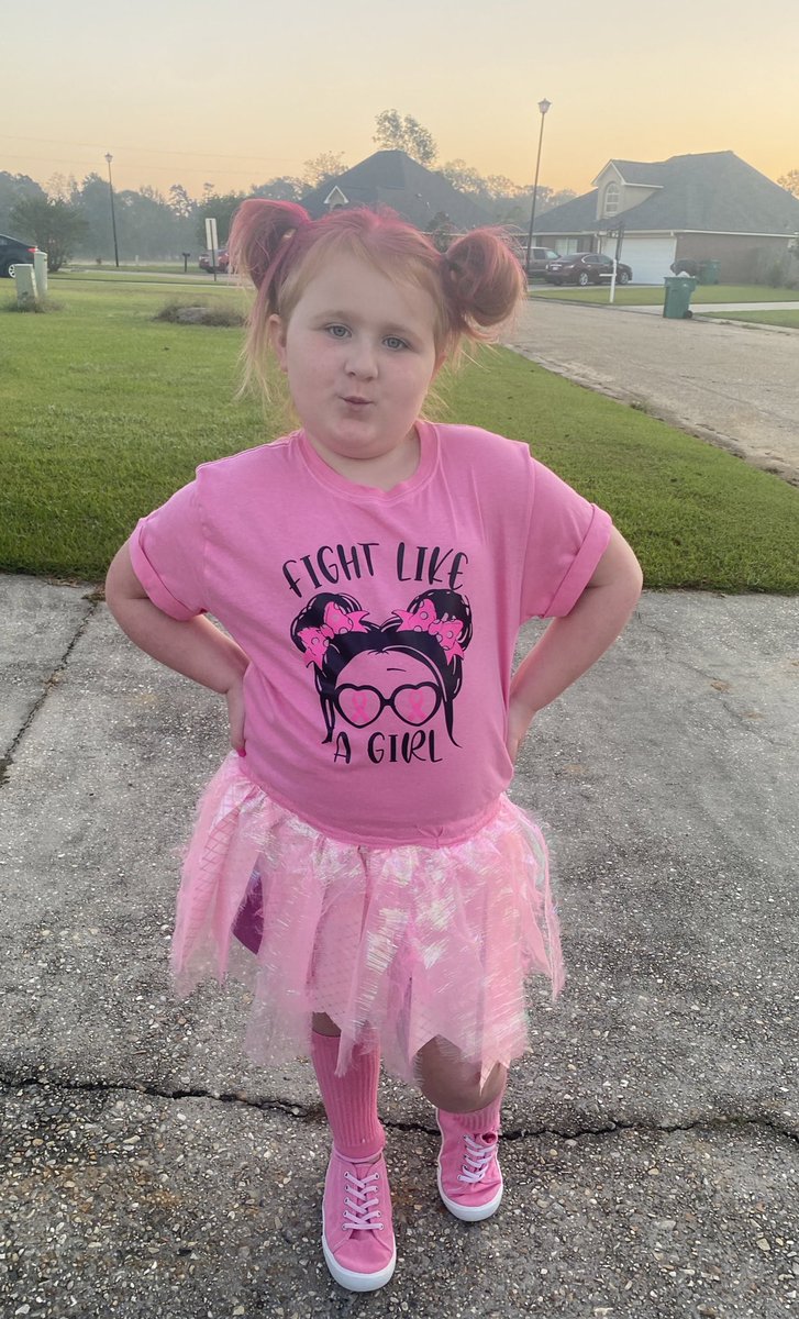 JanetMelancon's tweet photo. #pinkday2021 #nloe #fightlikeagirl #fuckcancer #sabd Even though pink and red don't mix my baby is wearing it well! I love watching her have a good time. https://t.co/rtHVwqjAi6