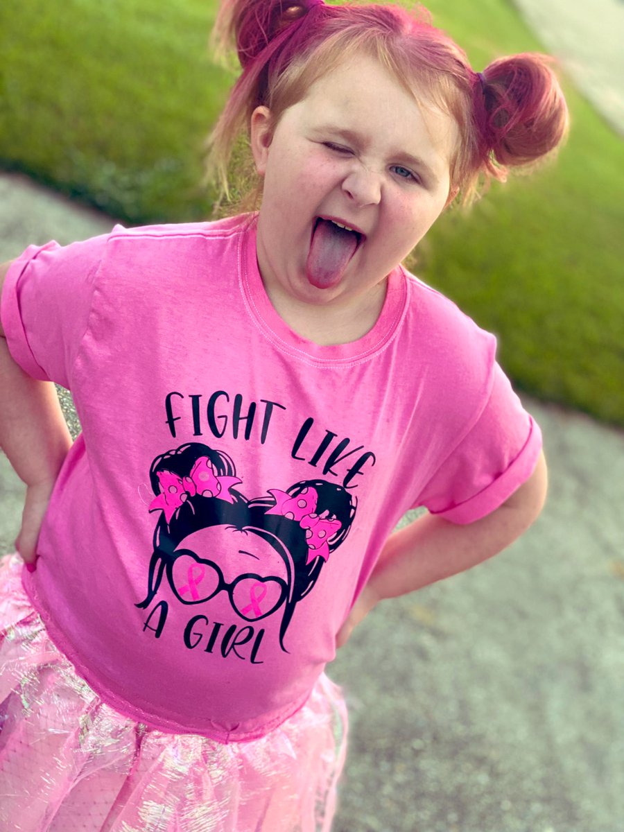 JanetMelancon's tweet photo. #pinkday2021 #nloe #fightlikeagirl #fuckcancer #sabd Even though pink and red don't mix my baby is wearing it well! I love watching her have a good time. https://t.co/rtHVwqjAi6