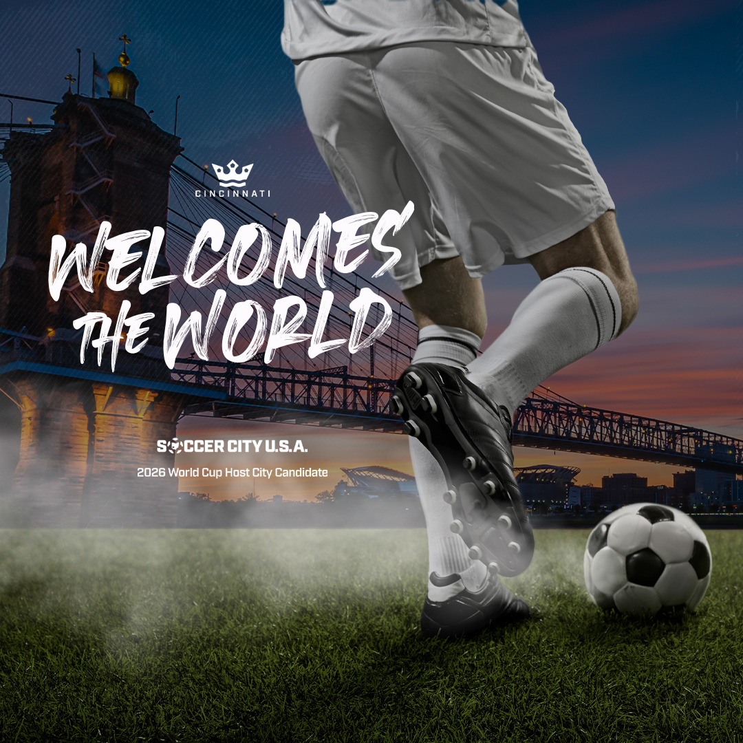 There's so much to love about Cincinnati, including our @DukeEnergy #OH #KY employees and the energy behind our sports teams, especially within the soccer community. Today, #CincyWelcomesTheWorld to help bring #FIFA World Cup to the Queen City in 2026. #OhioWantsTheCup.