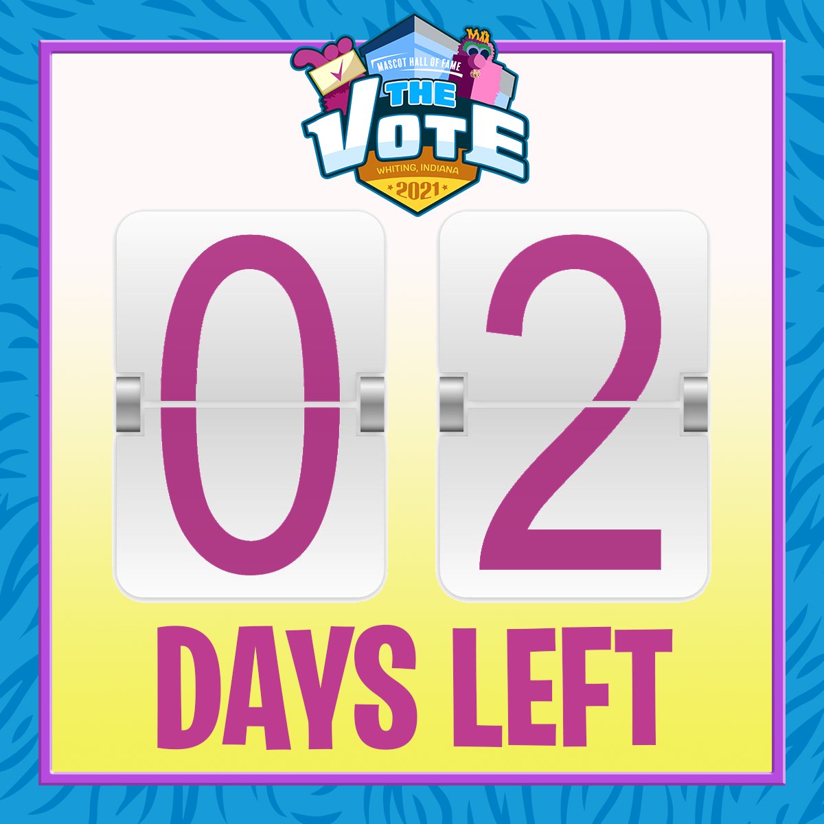 MascotHall's tweet photo. WE'RE CLOSE TO THE END!
Go Vote!
https://t.co/K1azYgsxGf
DON'T FURGET!
You can also give your vote 3-times the power by getting our #TheVote membership for only $20!
https://t.co/I6xw3bfsDS
RT & Tag!
#MascotHall #MascotHallofFame #TheVoteFinalists https://t.co/3YYs9ndY3f