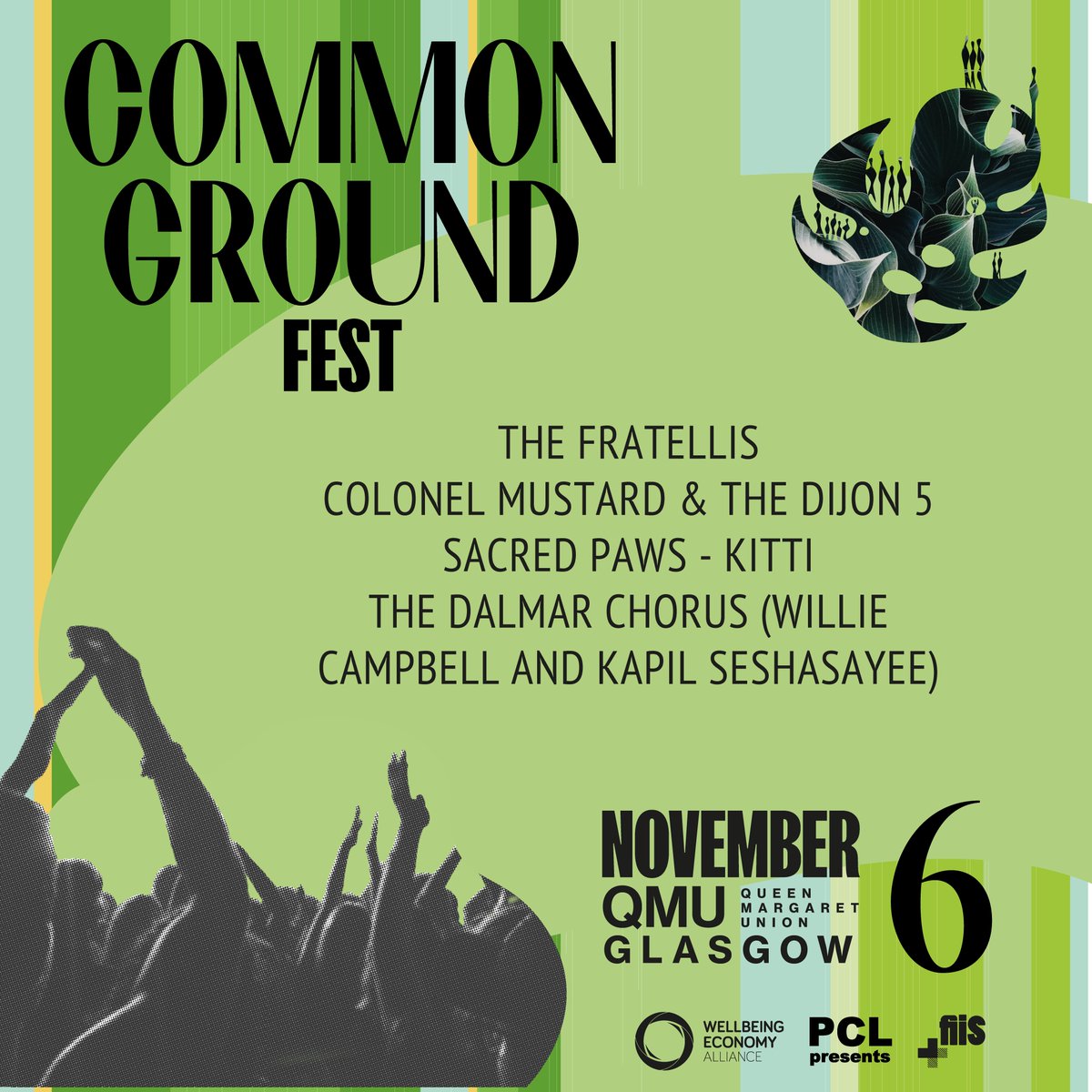 WEAll_Alliance's tweet photo. LIVE MUSIC @CommonGFest at @QMUnion on 6 Nov so far inc @TheFratellis @colonel5mustard @opendayrotation &amp; @TheDesiFuturist aka @DalmarChorus + @hiitskitti &amp; @sacredpawsltd +more to be announced OPEN to anyone 14 &amp; over + FREE ➡ https://t.co/6xakU7OFhN 
w/ @fiiSorg @PCLPresents https://t.co/9bIpGZINQq