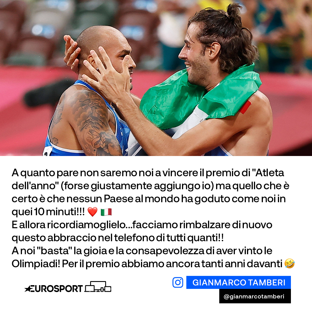 Eurosport_IT's tweet photo. 🔔 Volevamo solo avvisarvi che @gianmarcotamber ha appena distrutto l'internet 🤪🇮🇹🤪🇮🇹🤪🇮🇹 ►https://t.co/OOn2ZBnKgq

#Tamberi | #Jacobs https://t.co/rZ8hLeaXTq