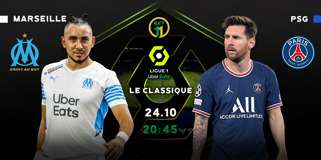 Bet11_ZM's tweet photo. 📅 Another top match will be on this Sunday between Marseille and PSG. 
📍 This is the first Le Classique of the season in Ligue 1. Both teams have continuing for the victory of Ligue 1, PSG still leads and Marseille is behind by 10 points from PSG.

#Bet11 https://t.co/LDqa4GBviW