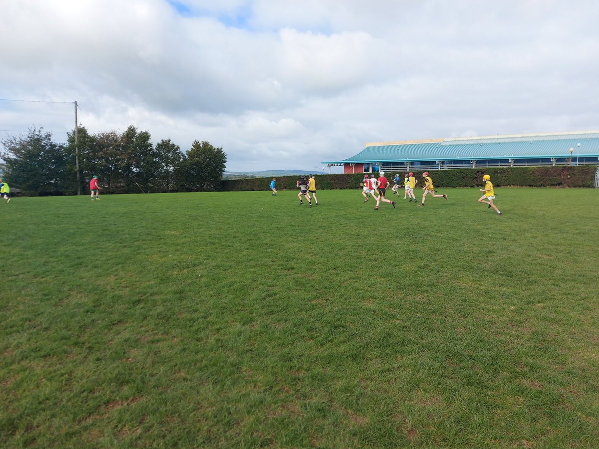 ShaneO_Hanlon's tweet photo. All hurling today in @GCC_NewRoss 2 good 2nd year games V @CBS_Enniscorthy in the morning with a huge amount of Wexford talent on show from both schools. Followed by over 100 first year hurlers out for skill work &amp; games
#PostPrimaryGAA #smallball https://t.co/yudPHP2eOI