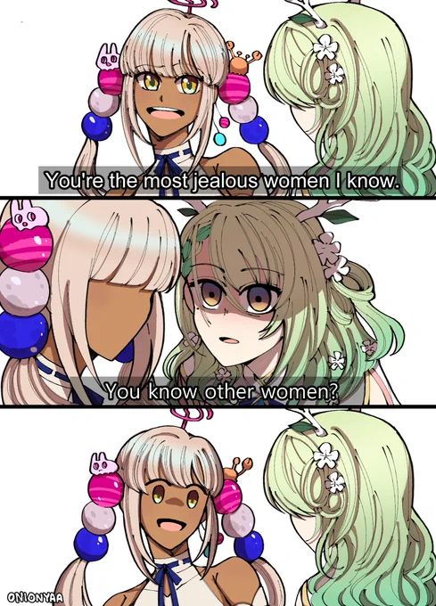 Jealous wife.
#galaxillust #FineFaunart #holoCouncil #HololiveEN 