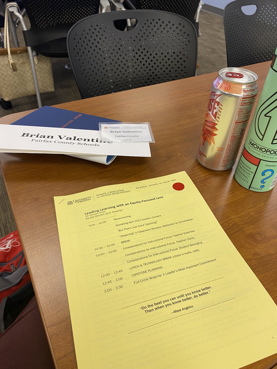 B_A_Valentine's tweet photo. Excited to be back with the #SCOPE16 folks here at @UVAEdu and @TeacherSandraM for more PD on leading learning. https://t.co/OWewJcVI1y