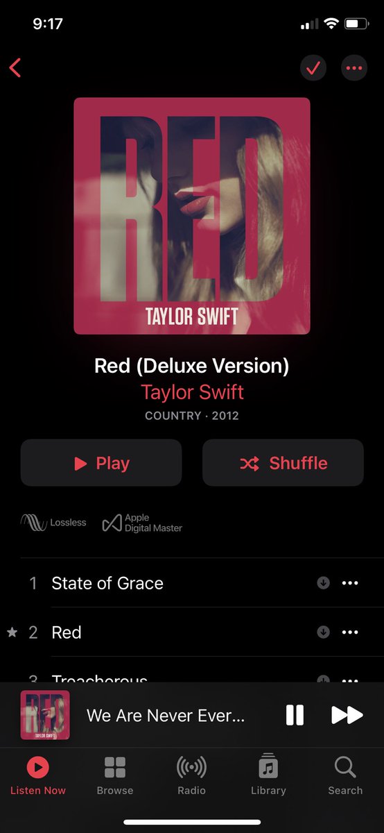 taypopstar's tweet photo. STREAMING THE STOLEN VERSION BECAUSE SHE'S NOT GIVING US THE LEAD SINGLE FOR RED TV😍 #ARIAsTaylorSwift https://t.co/bgg9XNknKt