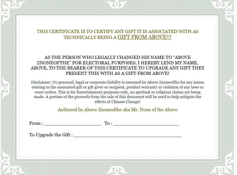 ZnoneoftheAbove's tweet photo. @3sunzzz @kimtopher22 Happy 50th Ursula! Have a #GiftFromAbove Certificate! https://t.co/6y1r7GB5eF