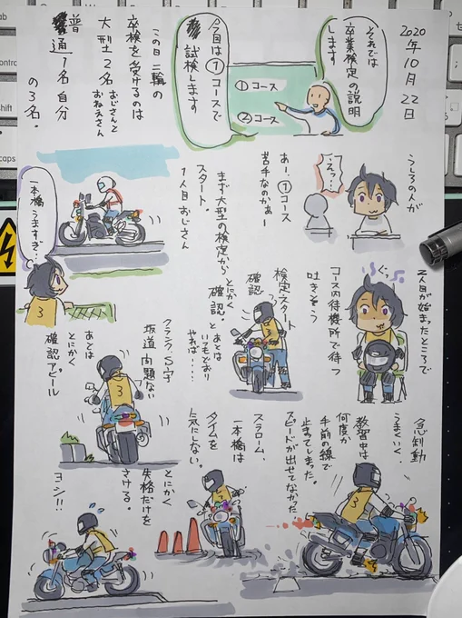 普通自動二輪の卒検を合格し速攻で免許センターで免許書換えをしてからちょうど一年が経ちました。 