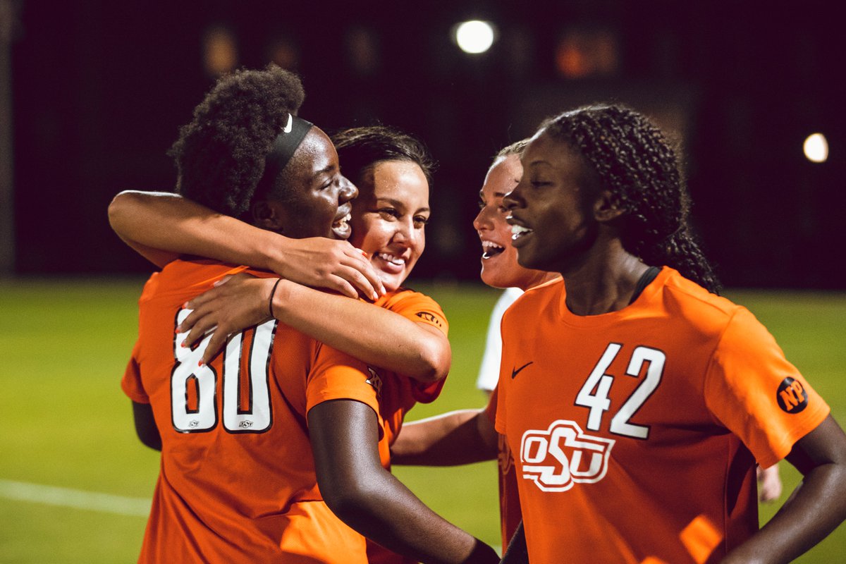 OSUAthletics's tweet photo. .@samiah80 is our Orange Friday mood 🤠

#GoPokes I #okstate https://t.co/SoDqEm7K0u