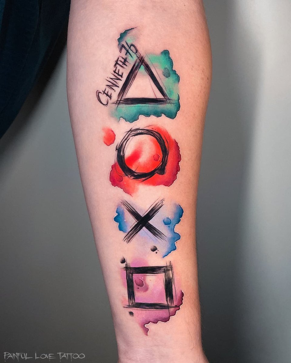 Which #PlayStation console is your favourite? Work by Sherilyn from Painful  Love Tattoo using #killerinktattoo supplies! #killerink #tattoo #tattoos  #tattooartist #tattooink #tattooart #ps1 #ps2 #ps3 #ps4 #ps5, image size:960x1200