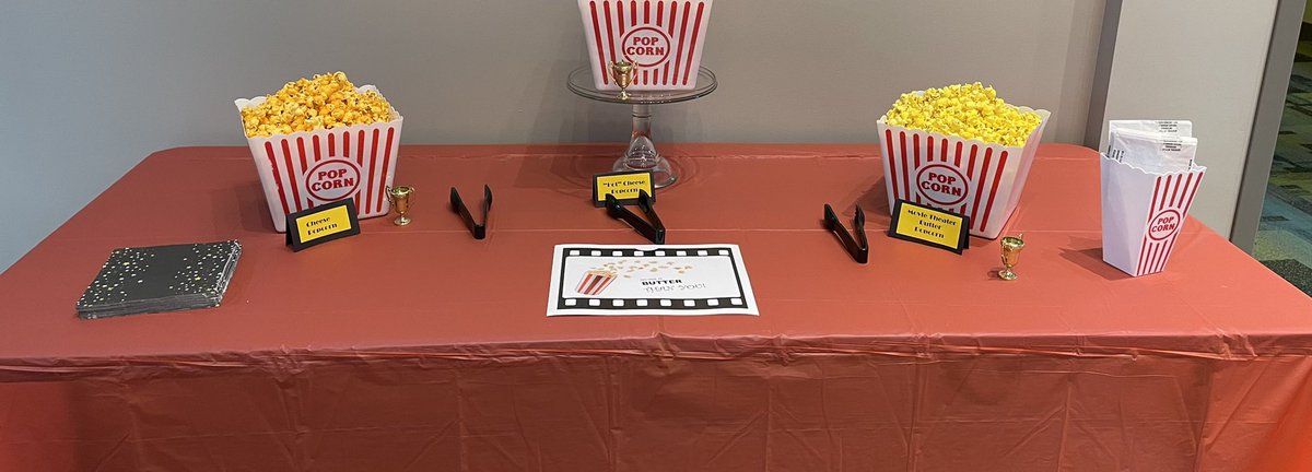 KVECLC's tweet photo. We Are Rolling Out The Red Carpet For Our ECLC Staff! Now Serving Popcorn, Candy &amp; Soda For a Picture Perfect Quarter! #kvproud https://t.co/9iUu7IZnUT