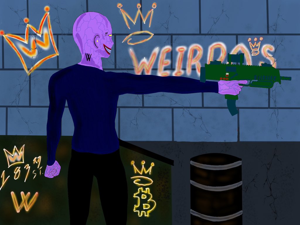 VillainWork's tweet photo. @NFT_Stalker Weirdo Gang.. soon https://t.co/QUEl9maDBY