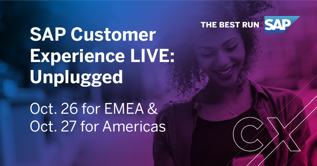 thagin's tweet photo. At #SAPCXLIVE: Unplugged we’re having very brief (15 minutes, tops) LIVE Discussion Rooms with leaders on the topics YOU care about, like how to have kick butt #ecommerce, #B2B or #B2C. Register here and set your agenda. @SAP_CX https://t.co/c98eD9VRKq https://t.co/lOW7egvPjY