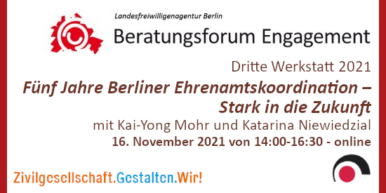 BFEGefluechtete's tweet photo. #OTD 16. November online | Fünf Jahre #Ehrenamtskoordination in Berliner #Gemeinschaftseinrichtungen für #Geflüchtete. Bilanz & Werkstatt zur Aufgabenbeschreibung. Einladung & Anmeldung ➔ https://t.co/EZhUbldfw9
#ZivilgesellschaftGestaltenWir #Freiwilligenmanagement #EVCapital https://t.co/p0FECA6bVJ