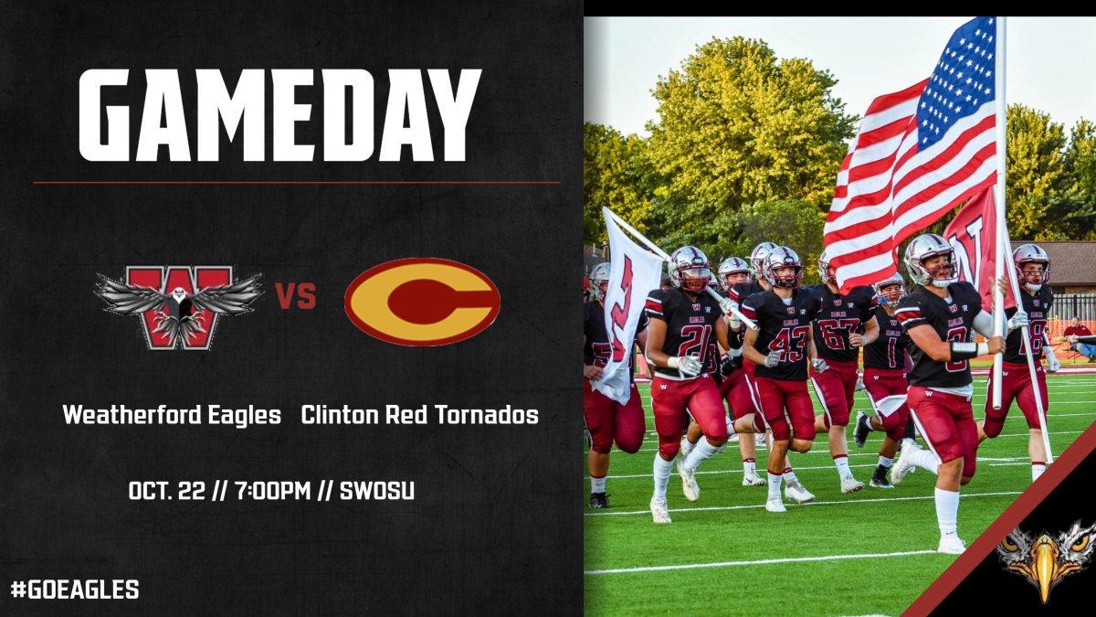 WfordEagles's tweet photo. It's time for the Custer County Conflict! The Eagles will be taking on the Tornados @ SWOSU tonight at 7:00 PM. https://t.co/C1FfDHtsZY