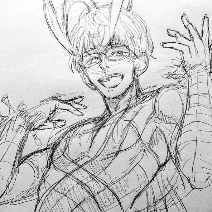 クトゥるモレーくん見たいなと思って描いてみようとしたけどこれオバブロしたアズールくんじゃないか? 