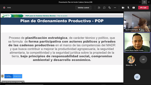UPRAColombia's tweet photo. #AEstaHora la #UPRA realiza la presentación de la propuesta del Plan de Acción del Plan de Ordenamiento Productivo de la cadena cárnica al grupo base. Avanza la construcción de una visión a 20 años #POPCadenaCárnica.
#RendicuentasUPRA https://t.co/1PtoJFfmXj