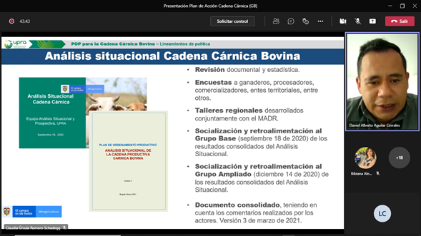 UPRAColombia's tweet photo. #AEstaHora la #UPRA realiza la presentación de la propuesta del Plan de Acción del Plan de Ordenamiento Productivo de la cadena cárnica al grupo base. Avanza la construcción de una visión a 20 años #POPCadenaCárnica.
#RendicuentasUPRA https://t.co/1PtoJFfmXj