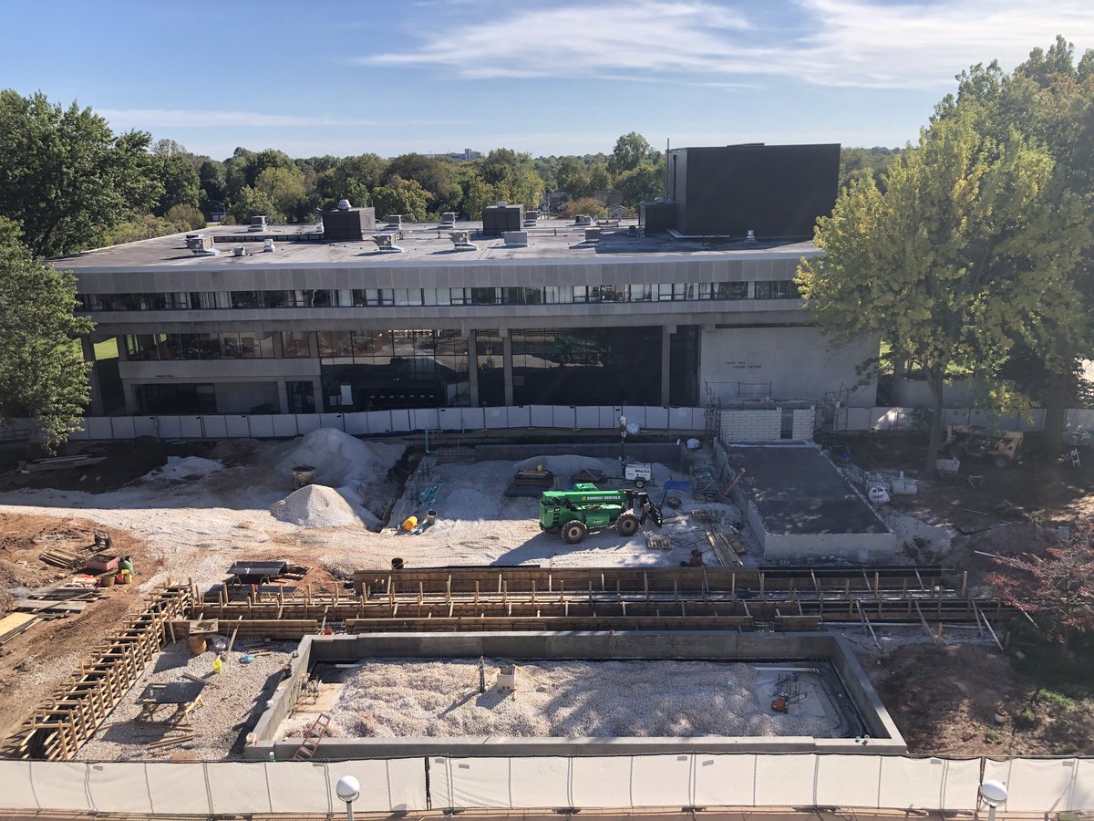 Concrete work is progressing at the John Goodman Amphitheatre.  For weekly project updates, check out design.missouristate.edu/Weekly-Project….