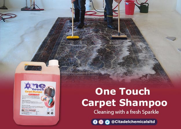 CitadelChem's tweet photo. Save time and cost hii weekend. 
Changamkia usafi na One Touch Carpet shampoo. Order on: 0726318800

 #CricketKenya #MtKenyaPollRelease Ann Kagure Goat #MUNLIV Manchester United Liver Pool #mejja #Wayeyi #cleaning #FridayMotivation # https://t.co/NwpndGIXw2
