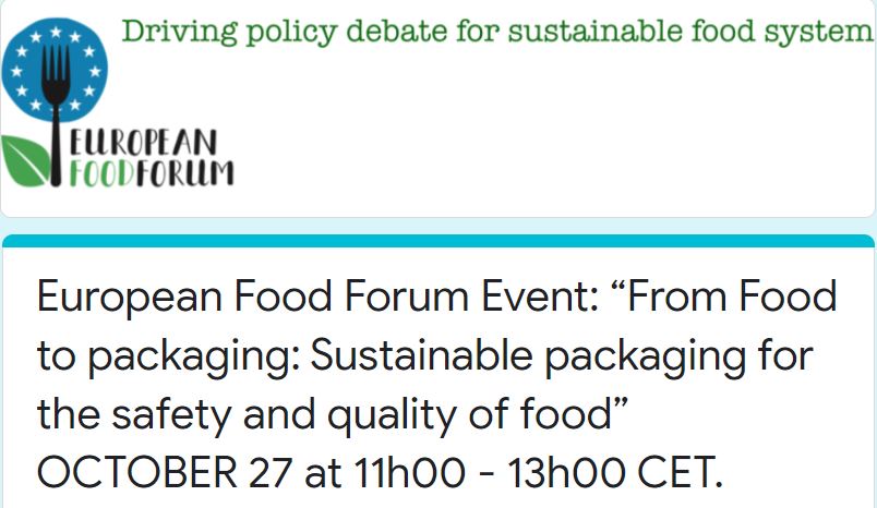 jocelyne_bia's tweet photo. Prof @ChemaLagaron, Project Coordinator for @Uspackproject will address next Wednesday's @EUFoodForum virtual event:  "From Food to packaging: Sustainable packaging for the safety and quality of food".  Follow this link for info and registration: https://t.co/o8rFn4F2wJ https://t.co/5S0dIaJhtq