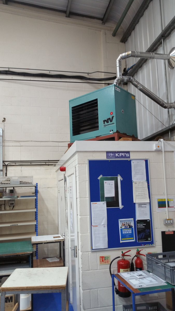 Industheat's tweet photo. Two @powrmatic unit heaters fitted in #Andover #Hampshire this week https://t.co/1wyXH1MkCS