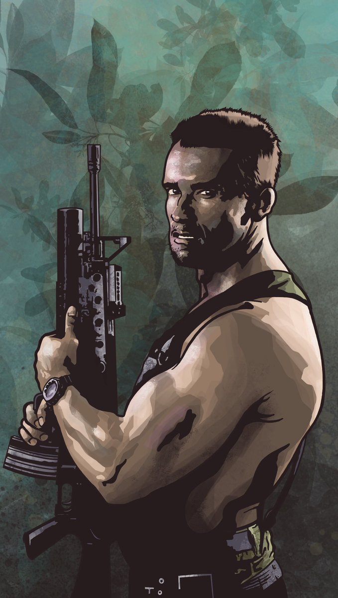 OliverKuhlmann1's tweet photo. #PREDATOR #dutchschaefer #arnoldschwarzenegger @Schwarzenegger #fanart #digitalart https://t.co/fseiJijXPv