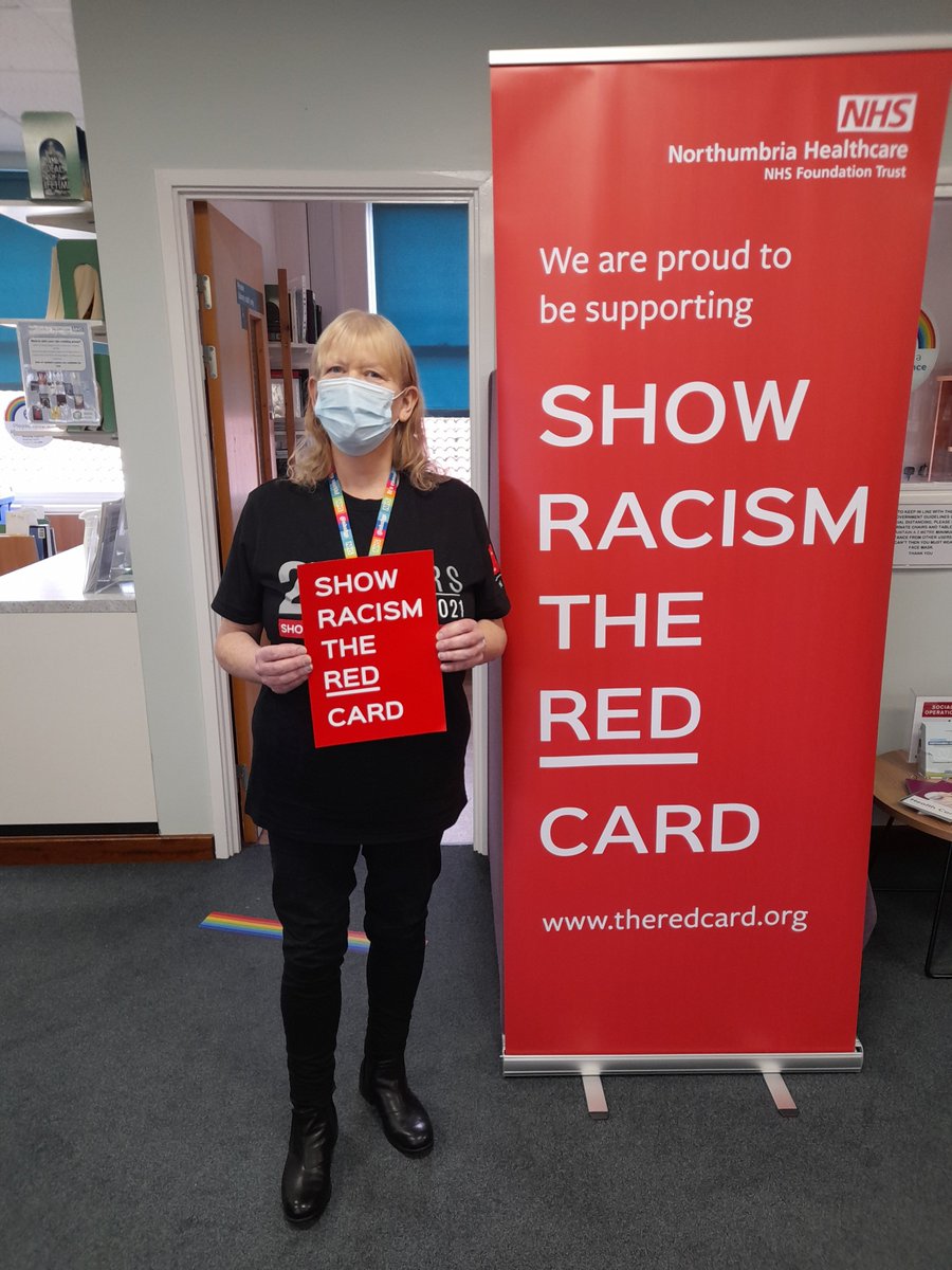 It's #ShowRacismTheRedCard day in the libraries today.