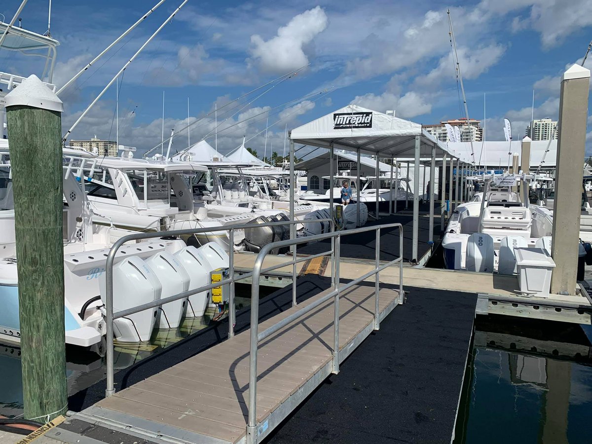 Our #Intrepid Service team has been grinding hard to get our <a href="/flibsofficial/">FLIBS</a> display set up for next week’s opening! I can’t thank them enough for all their hard work! 

#FLIBS2021 #IntrepidBoats #boatshow #FortLauderdale #fridaymorning 
#IntrepidPowerboats #FridayMotivation