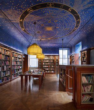 Now I want a library with a celestial ceiling