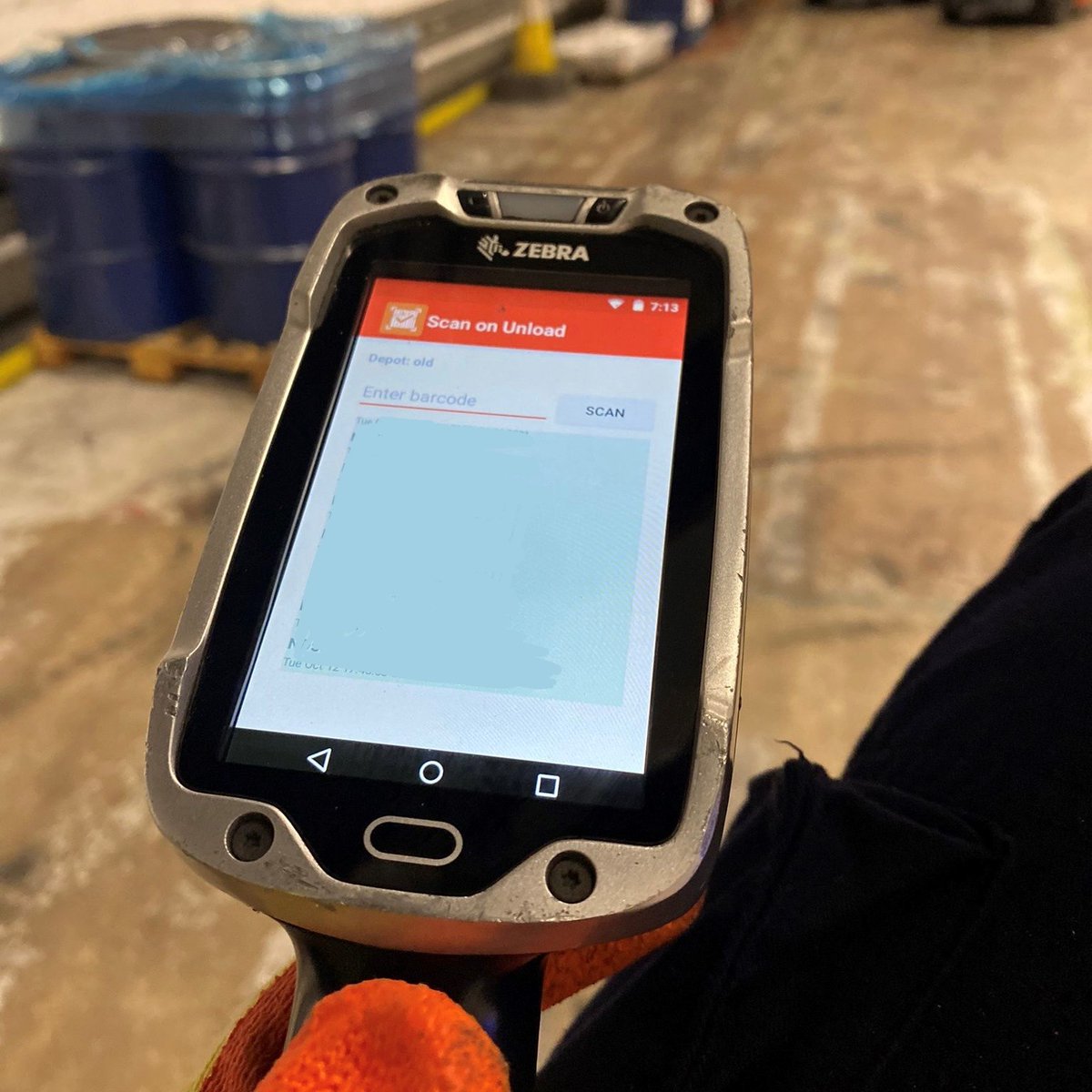 Handheld scanners help our depot staff &amp; drivers track every consignment that comes in to our business with real time updates available to customer services. Talk to us about how we can help your business grow 0800 525015 (Screen blanked for customer privacy)
#deliveringpromises