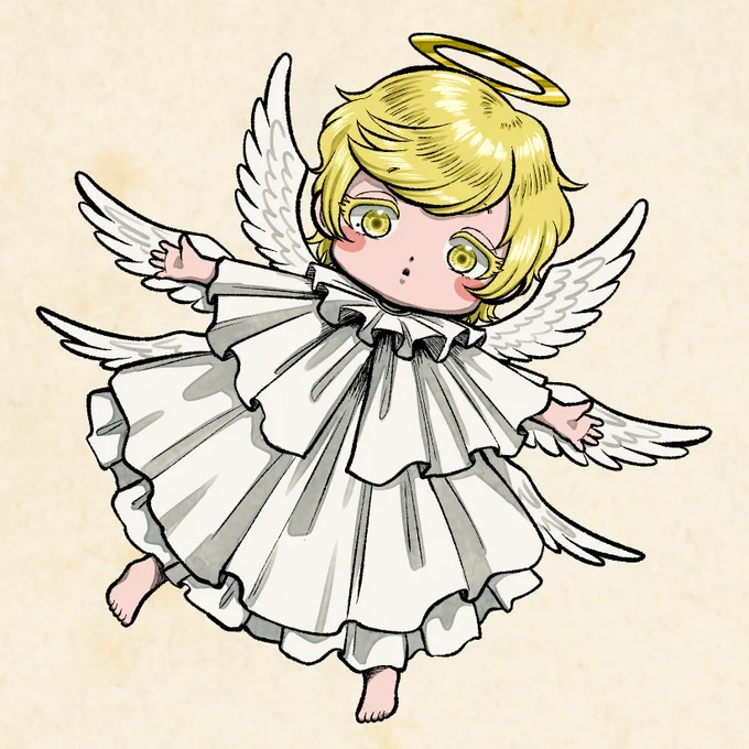 生まれたてほやほやミカエル #AandD 